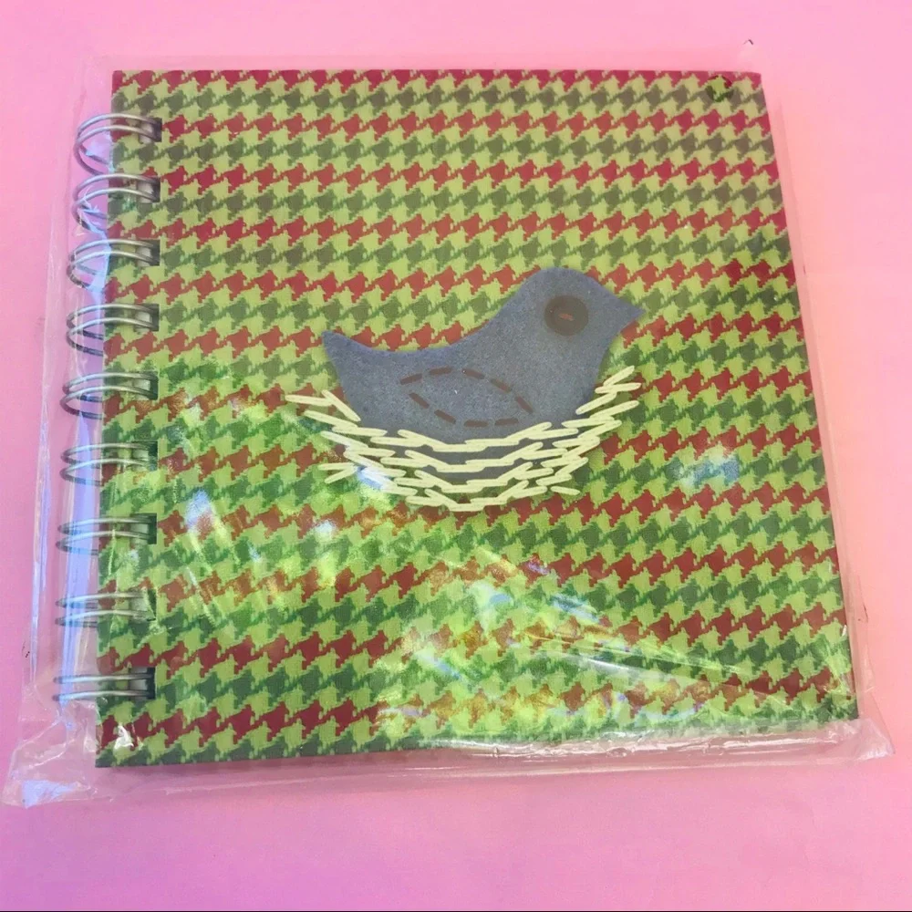 Vintage Jonas Brothers Green Plaid Spiral Notebook with extra
